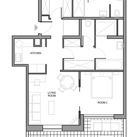Cote Croisette Luxe - 2bdr 2 Bthr 2 Toilets -terrace, Ac, Parking & Lift *